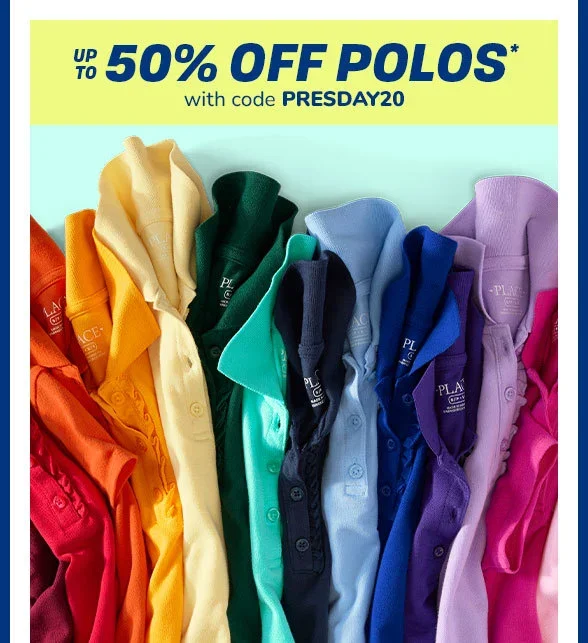 Up to 50% off All Polos