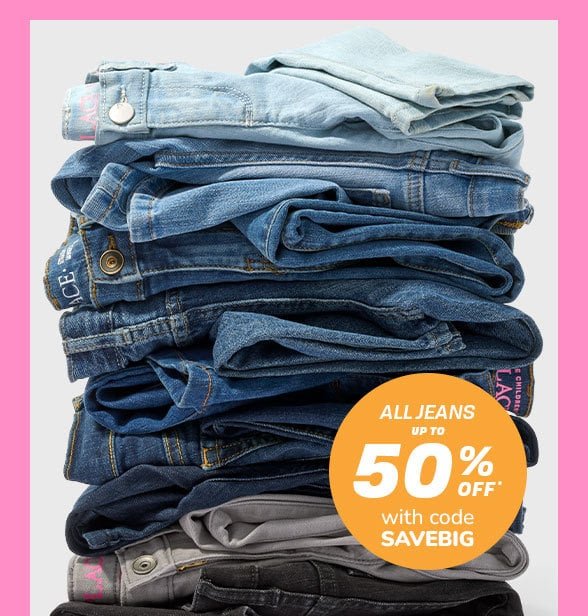 Up to 50% off All Basic Jeans