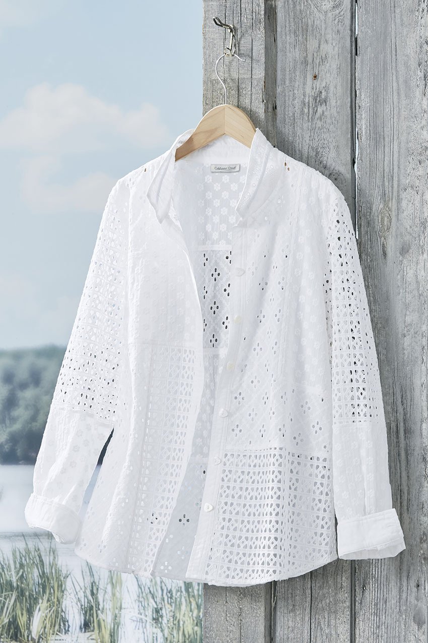 Effortless Eyelet Shirt