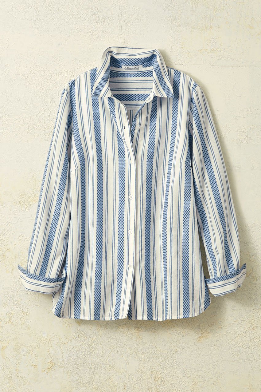 Textured Symmetry Cotton Shirt
