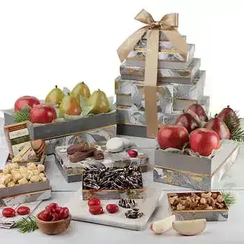 The Fruit Company Celebration 8 Box Holiday Tower