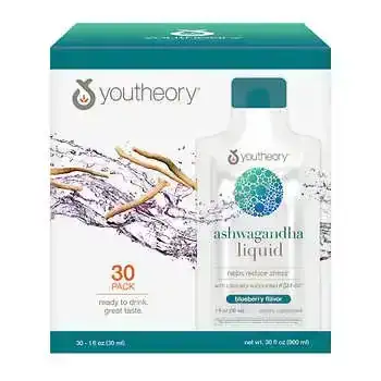 Youtheory Ashwagandha 600 mg Blueberry Flavor