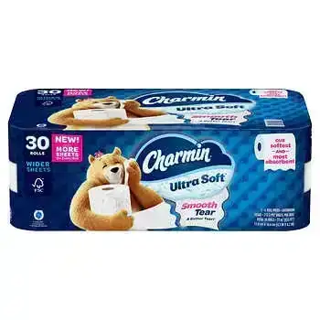 Charmin Ultra Soft Bath Tissue, 2-Ply, 213 Sheets, 30 Rolls