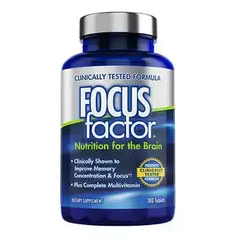 FOCUSfactor Nutrition for the Brain Dietary Supplement, 180 Tablets