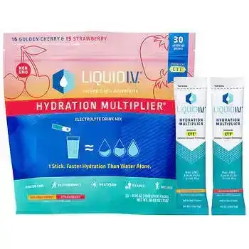 Liquid I.V. Hydration Multiplier 30 Individual Serving Stick Packs in Resealable Pouch, Variety Pack