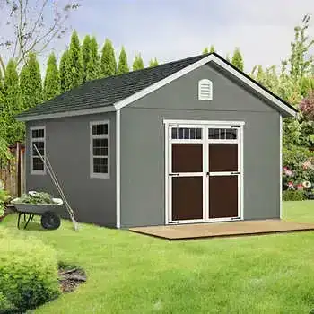 Yardline Piermont 12x16 Wood Storage Shed, Do-It-Yourself or Installed