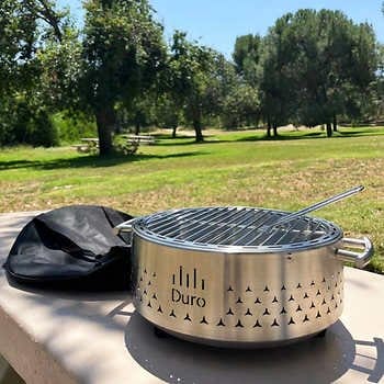 Duro 304 Stainless Steel Charcoal Tabletop Grill