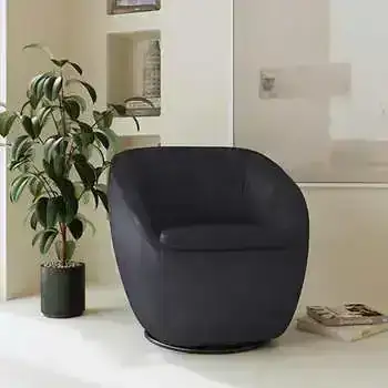 Flexsteel Leather 360 Swivel Chair