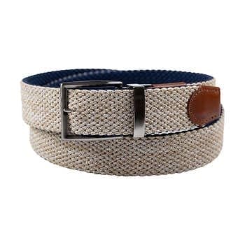 Tommy Bahama Men's Stretch Braided Reversible Belt