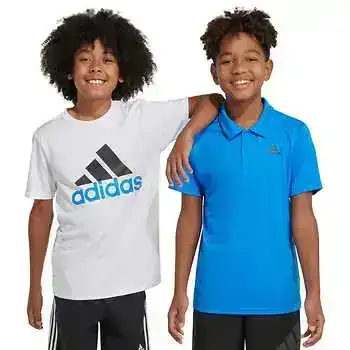 adidas Youth Performance Polo and Tee Set