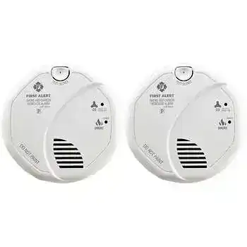 First Alert Hardwired Talking Photoelectric Smoke and Carbon Monoxide (CO) Detector, 2-Pack