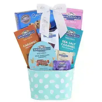 Ghirardelli Happy Easter Chocolate and Cookie Gift Basket