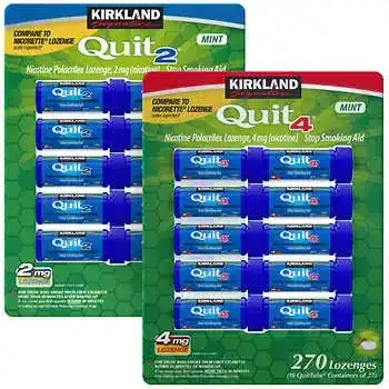 Kirkland Signature Quit Lozenges 2 mg or 4 mg, 270 Pieces