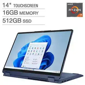 Lenovo Flex 5 14-inch Touchscreen 2-in-1 Laptop with AMD Ryzen 7 Processor