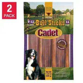 Cadet Bull Stick Variety 9-inch-12-inch, 2-Pack