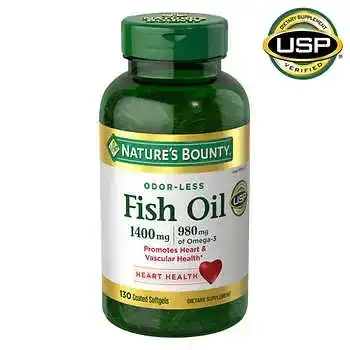 Nature's Bounty Fish Oil, 1,400 mg, 130 Coated Softgels