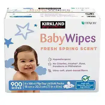 Kirkland Signature Baby Wipes, 900-Count