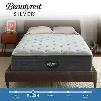 Beautyrest 14.5-inch Silver Hybrid DualCool Plush Queen Mattress and Box Spring Set