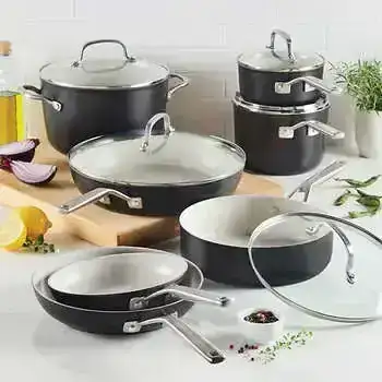 KitchenAid 12-Piece Hard Anodized Ceramic Non-Stick Cookware Set