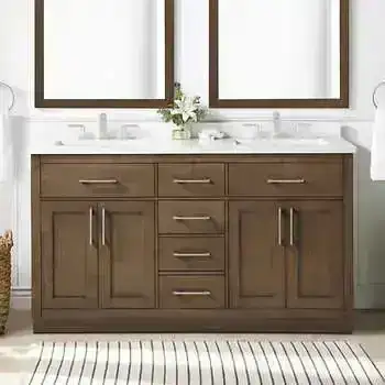 OVE Decors Alonso Bath Vanity in Brown, 72-inch