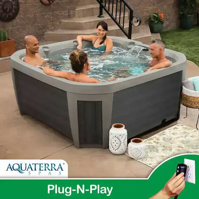 Aquaterra Spas Brighton 25-Jet, 5 or 6-Person Spa, Plug-n-Play