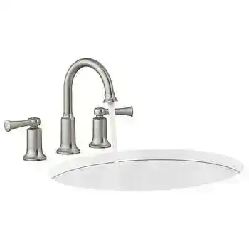 Kohler Aderlee Widespread Bathroom Faucet, Brushed Nickel