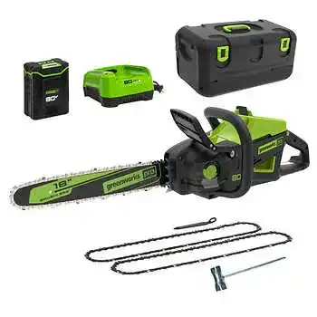 Greenworks 80V 18-inch Gen 2.5 2.5KW Chainsaw with 4ah Battery