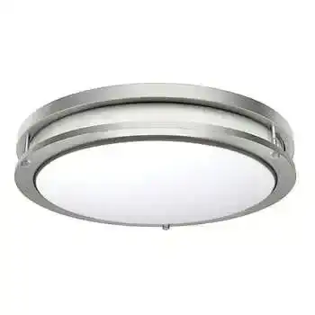 Energetic 14-inch Brushed Nickel Flush Mount Light