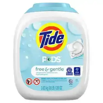 Tide PODS Free & Gentle HE Laundry Detergent