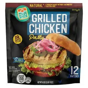 Don Lee Farms Antibiotic-Free Grilled Chicken Patties
