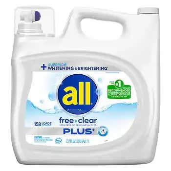 all Free & Clear Plus HE Liquid Laundry Detergent