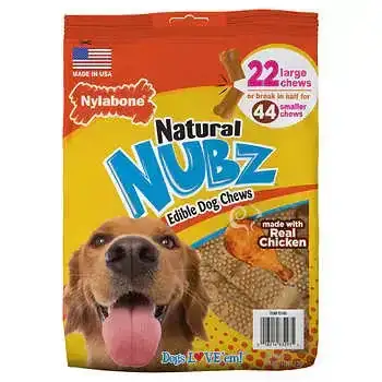 Nylabone Natural NUBZ Edible Dog Chews