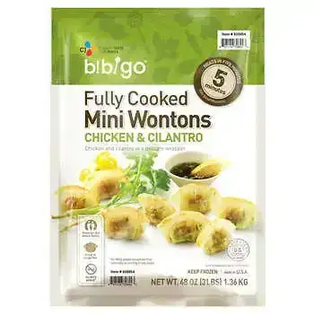 CJ Foods bibigo Chicken & Cilantro Mini Wontons