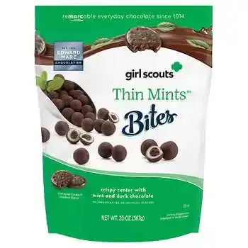 Edward Marc Chocolatier Girl Scouts Thin Mints Bites