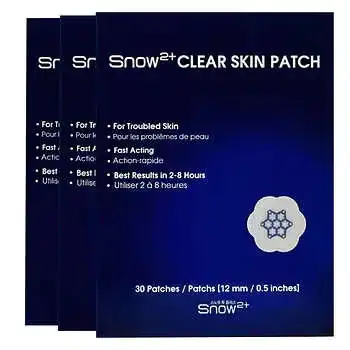 SNOW 2+ Clear Skin Patch, 90-Pack