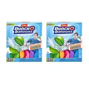 Zuru Bunch O Balloons Reusable Water Balloons, 2-Pack Bundle