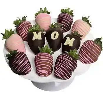Chocolate Covered Company Mother's Day Belgian Chocolate Covered Strawberries, 12-Count