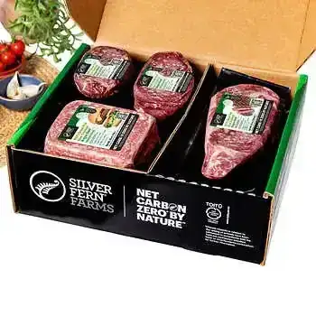 Silver Fern Farms 100% New Zealand Grass-Fed, Net Carbon Zero Steak Box , 10 Total Packs, 6.25 lbs Total