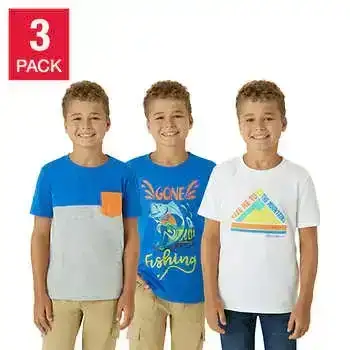 Eddie Bauer Youth 3-Pack Tee