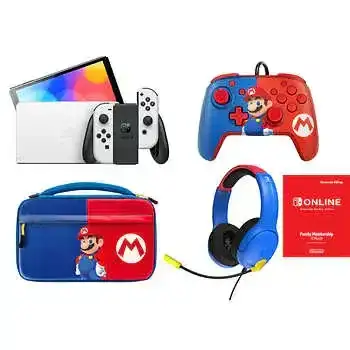 Nintendo Switch OLED Bundle - Mario Day Edition
