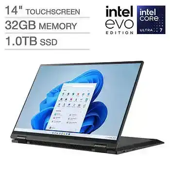 LG gram 2-in-1 14-inch Touchscreen Intel Evo Laptop with Intel Core Ultra 7 Processor