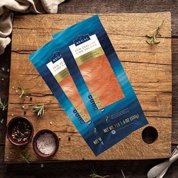 Smoked New Zealand King Salmon, 1.1 lb fillets, 2-Count, 2.2 lbs Total