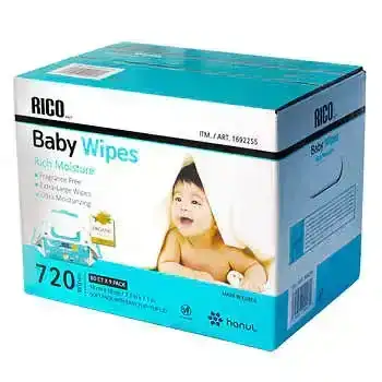 RICO Baby Wipes, 720-Count