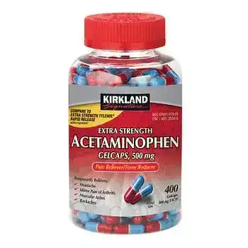 Kirkland Signature Rapid Release Acetaminophen 500 mg, 400 Gelcaps