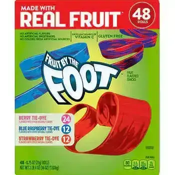 Fruit By The Foot, Variety, 0.75 oz, 48-Count