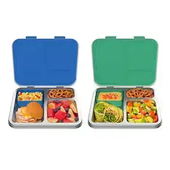 Bentgo Kids Stainless Steel Lunch Box, 2-Pack