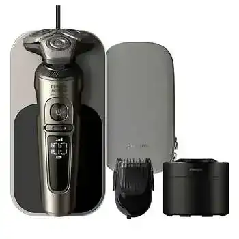 Philips Norelco Prestige Shaver with Qi Charging and Quick Cleaning Pod