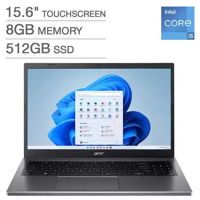 Acer Aspire 5 15.6-inch Touchscreen Laptop - 13th Gen Intel Core i5 Processor
