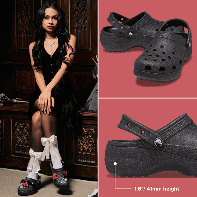 Shop The Classic Platform Glitter Clog