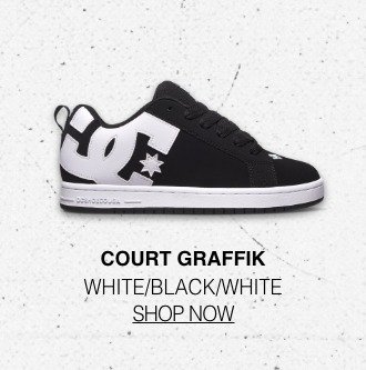 Court Graffik in White/Black [Shop Now]